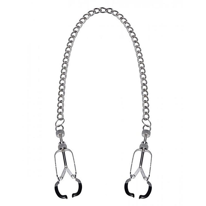 Caliper Nipple Clamps with Removable Chain by BDStyle - Breast and Nipple Toys