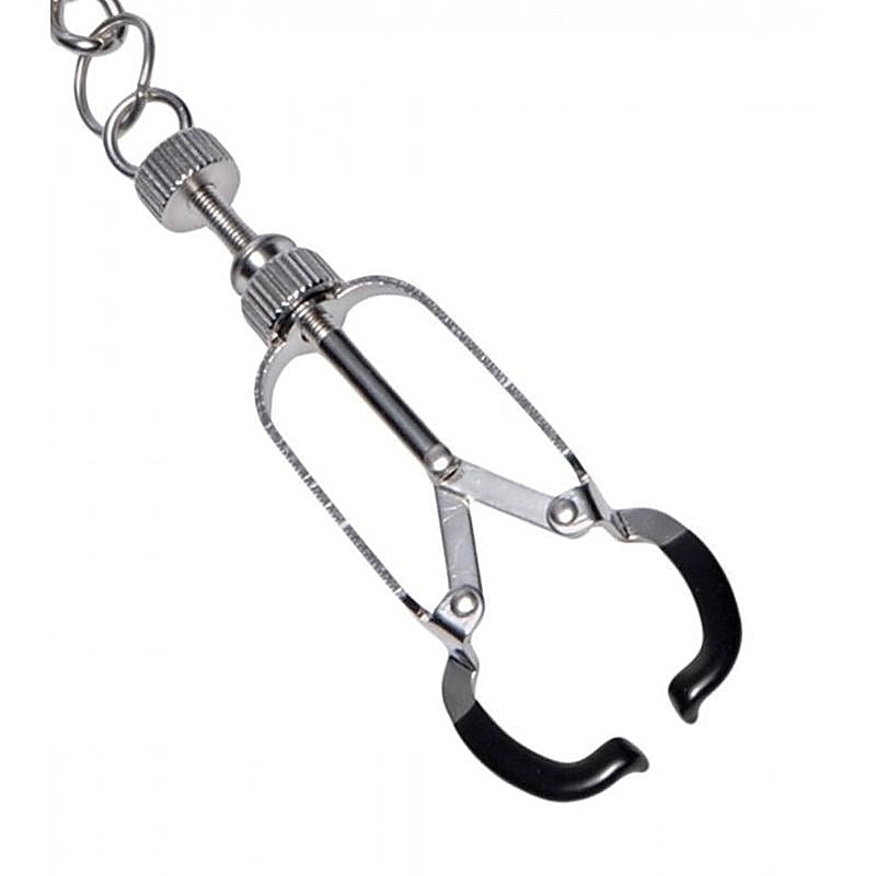 Caliper Nipple Clamps with Removable Chain by BDStyle - Breast and Nipple Toys