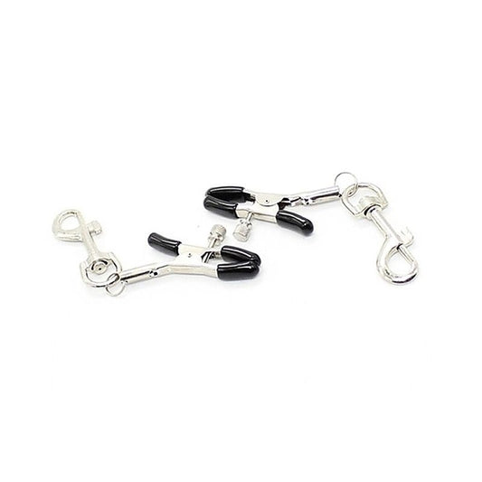 Metal Nipple Clamp With Leash Clips
