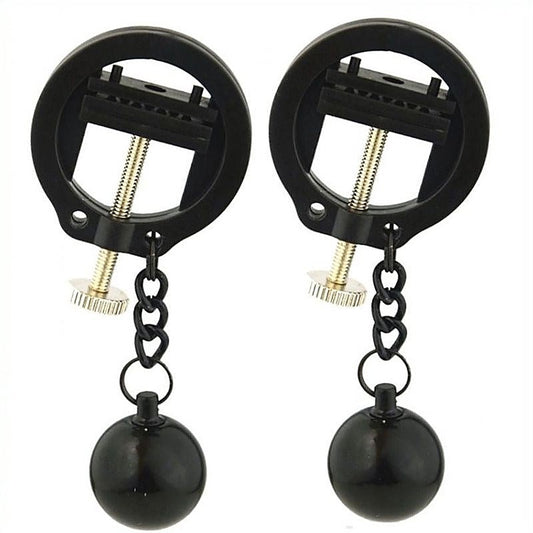 Weighted Orbs Torture Nipples Clamps