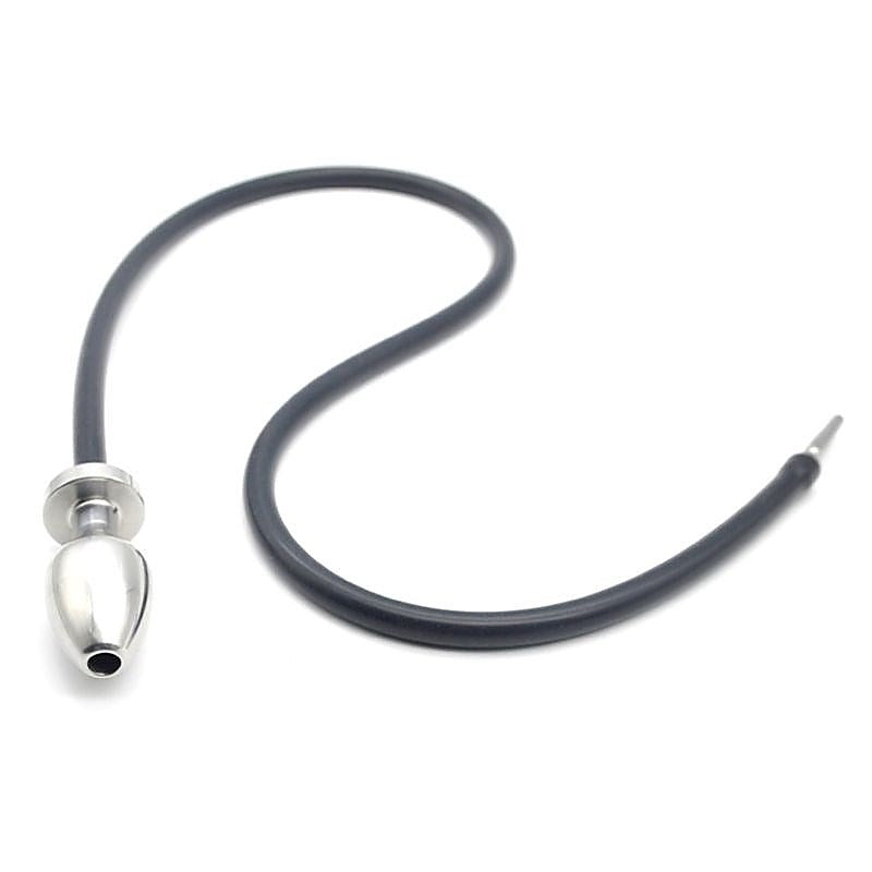 Premium Steel Anal Plug Enema System by BDStyle - Steel Sex Toys