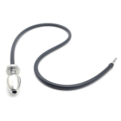 Premium Steel Anal Plug Enema System by BDStyle - Steel Sex Toys