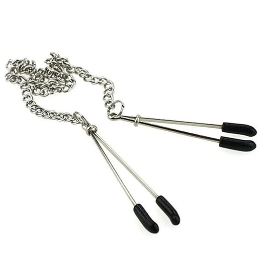 Tweezer Clamps With Chain - Anal Dildos