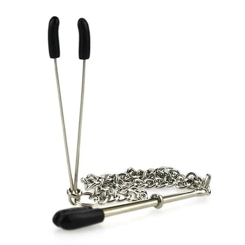 Premium Tweezer Clamps With Chain by BDStyle - Anal Dildos