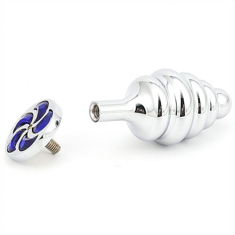 Thread Butt Plug With Spiral Diamond by BDStyle - Clit Ticklers and Pulsators