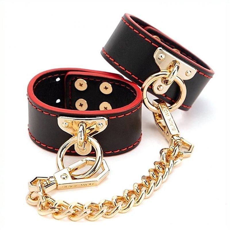 Golden Chain Wrist & Ankle Cuffs by BDStyle - Cuffs and Restraints