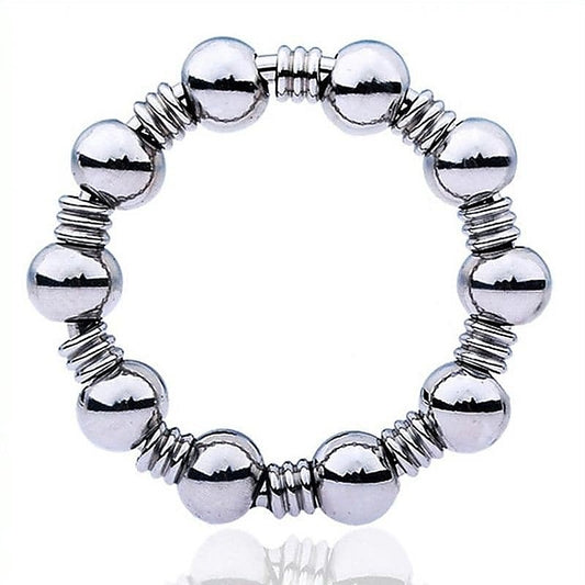 Beaded Steel Cockring - Cock Rings