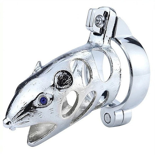 Chinese Zodiac Rat Cock Cage - Male Chastity