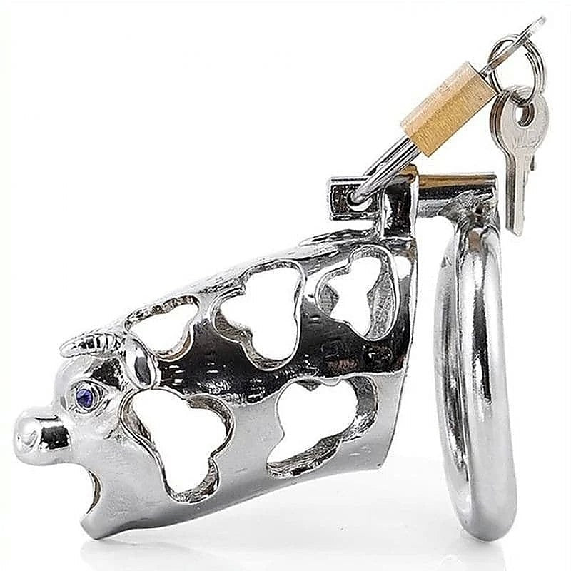 Chinese Zodiac Cock Cage - Ox by BDStyle - Male Chastity