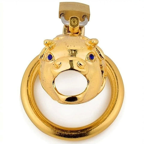 Chinese Zodiac CockCage Ox GOLD by BDStyle - Male Chastity