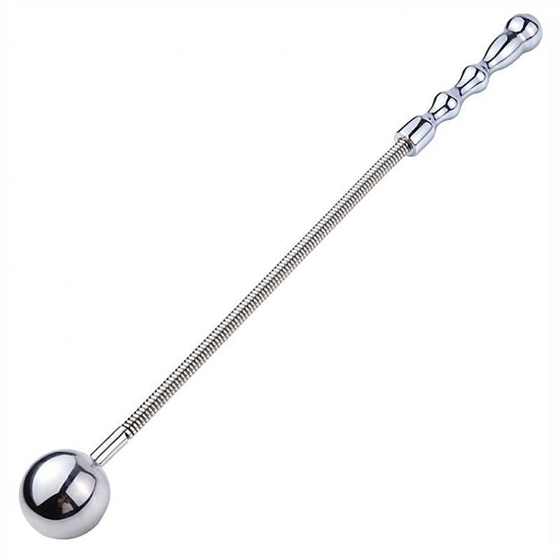 Ball Flogger With Metal Spring Handle - Whips And Crops