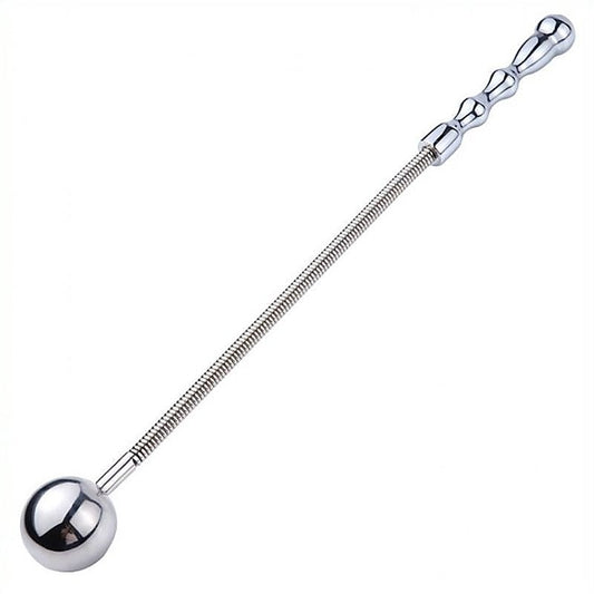 Ball Flogger With Metal Spring Handle - Whips And Crops