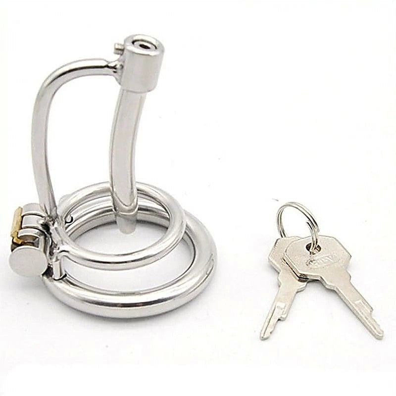Metal Cum Thru Birdlock Cage by BDStyle - Male Chastity