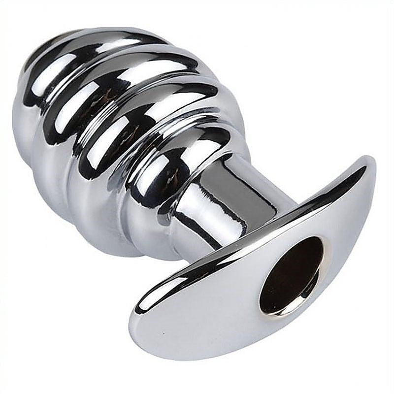 Premium Hollowing Out Butt Plug by BDStyle - Steel Sex Toys