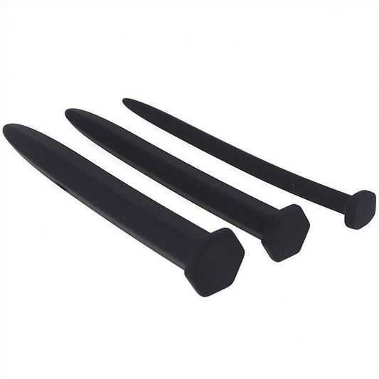 BDStyle Silicone Hexagon Penis Plug Stimulation Kit - Penis Plugs