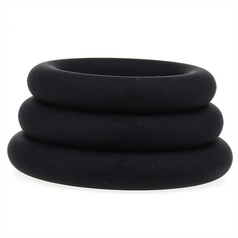 Silicone Stretchy Cock Ring Set by BDStyle - Cock Rings