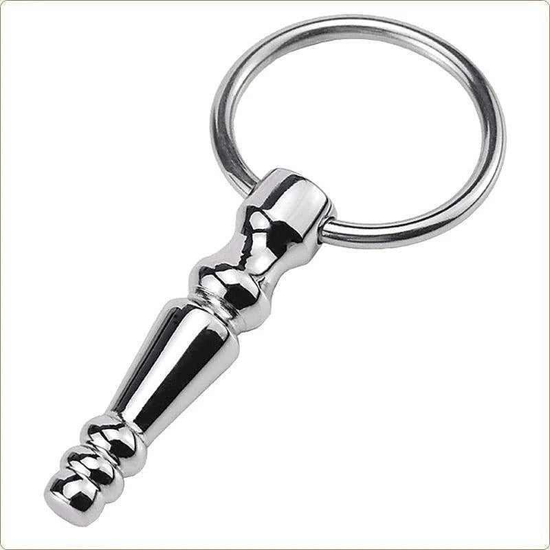Steel Penis Plug With Ring - Penis Plugs