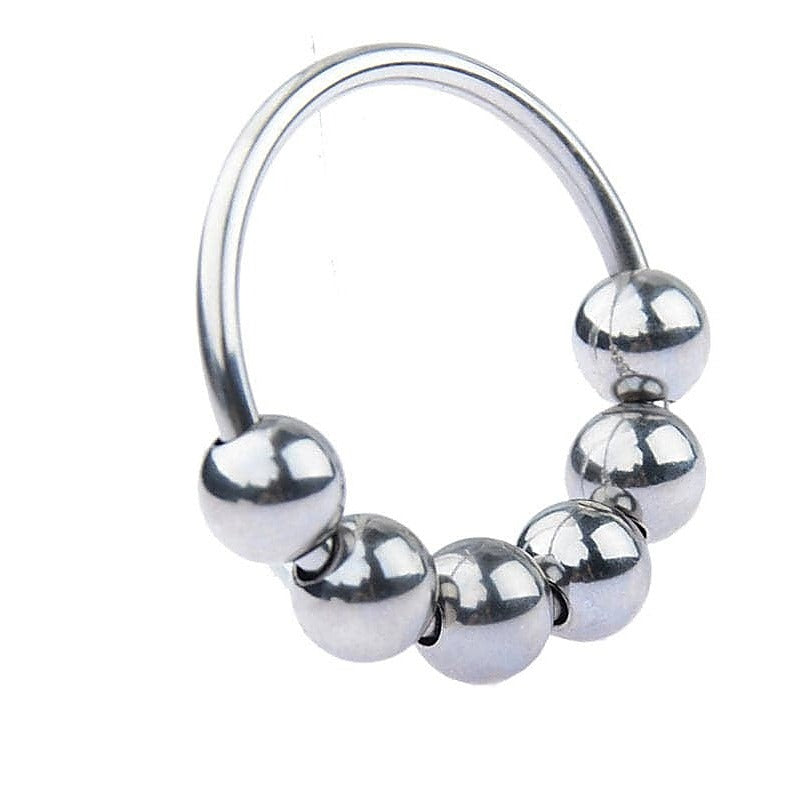 Glans Ring with 6 Balls - Cock Rings