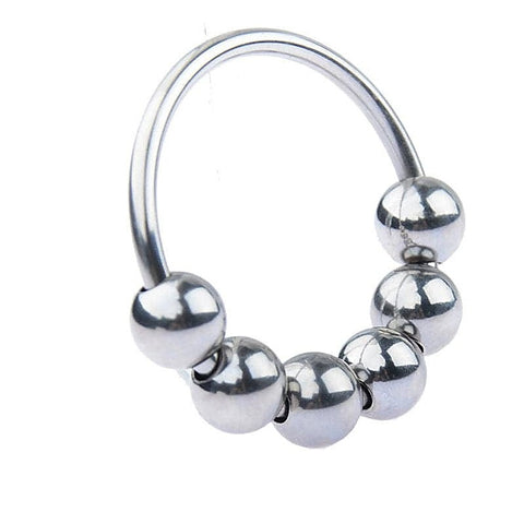 Glans Ring with 6 Balls - Cock Rings