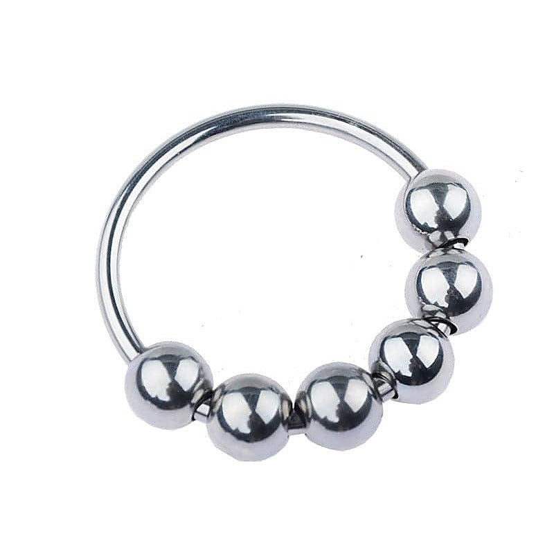 Glans Ring with 6 Balls - Cock Rings