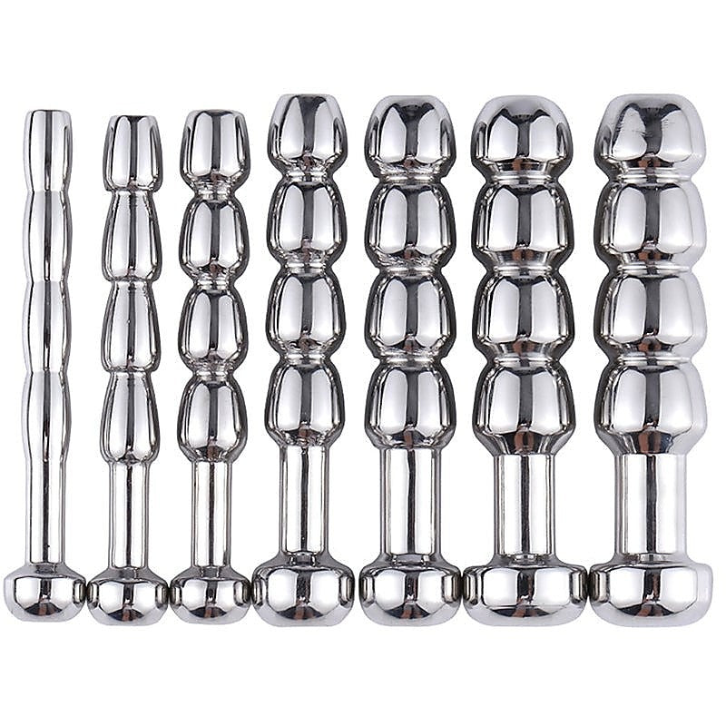 Steel 4 Balls Urethral Catheter - Penis Plugs