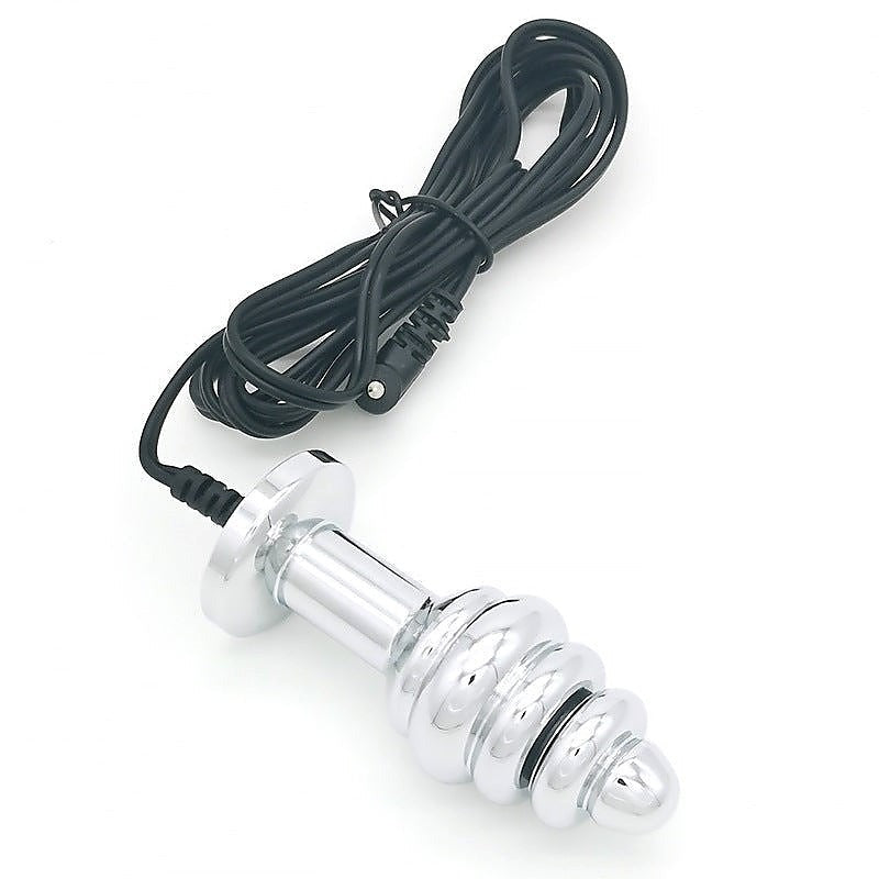 Bipolar Metal Electric Shock Butt Plug by BDStyle - Electro Sex