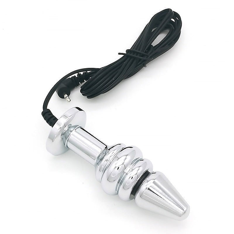 Bipolar Metal Electric Shock Butt Plug by BDStyle - Electro Sex