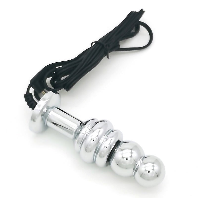 Bipolar Metal Electric Shock Butt Plug by BDStyle - Electro Sex