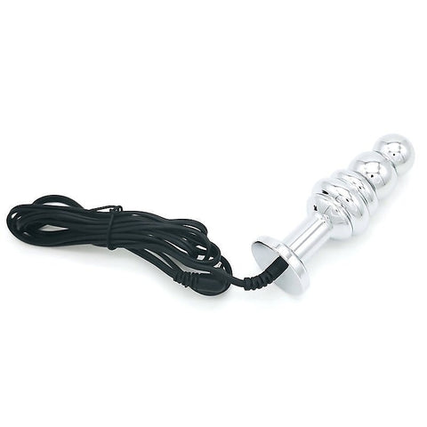 Bipolar Metal Electric Shock Butt Plug by BDStyle - Electro Sex