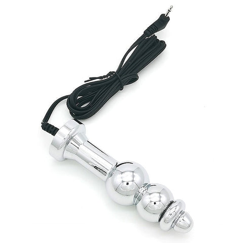 Bipolar Metal Electric Shock Butt Plug - D by BDStyle - Electro Sex