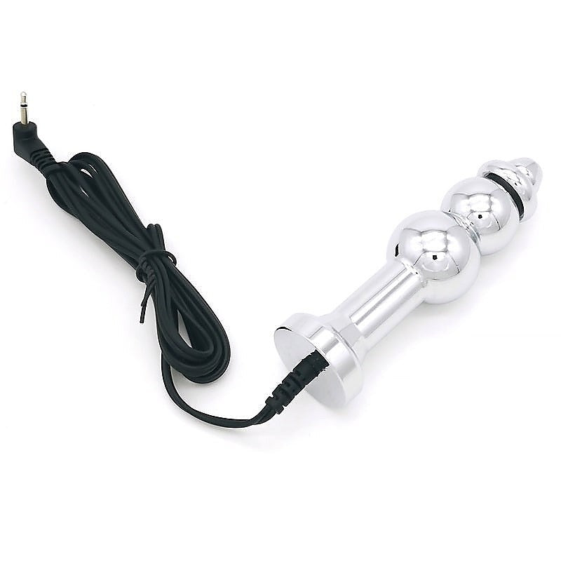 Bipolar Metal Electric Shock Butt Plug - D by BDStyle - Electro Sex