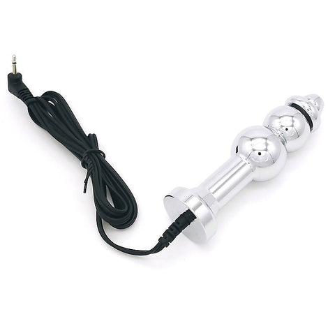 Bipolar Metal Electric Shock Butt Plug - D by BDStyle - Electro Sex