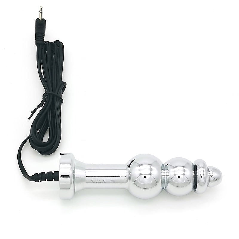 Bipolar Metal Electric Shock Butt Plug - D by BDStyle - Electro Sex