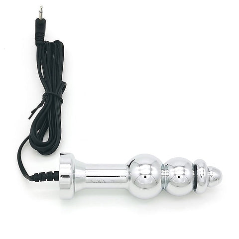 Bipolar Metal Electric Shock Butt Plug - D by BDStyle - Electro Sex
