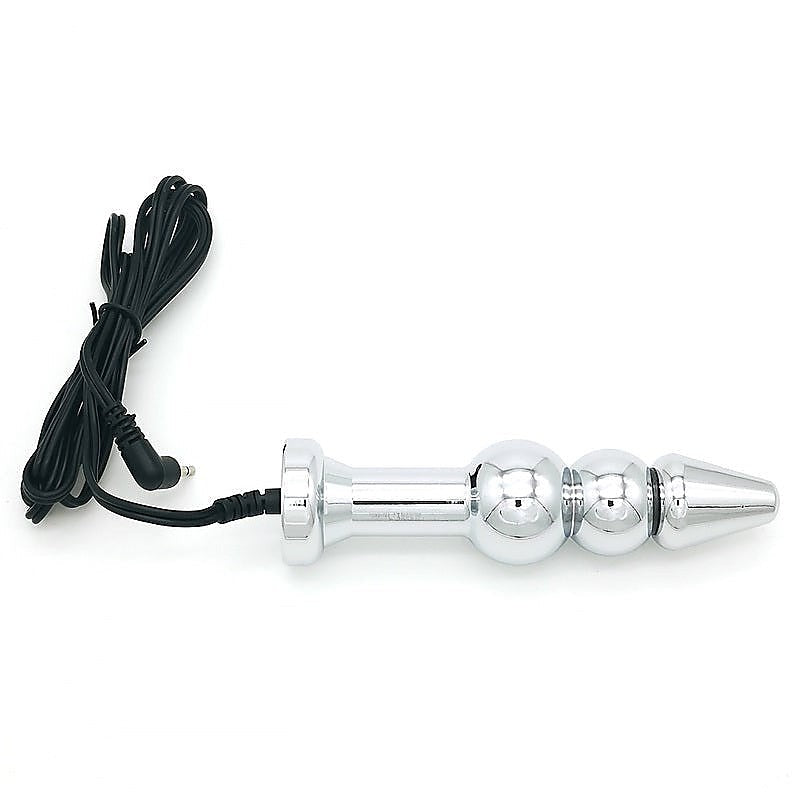 Bipolar Metal Electric Shock Butt Plug by BDStyle - Electro Sex