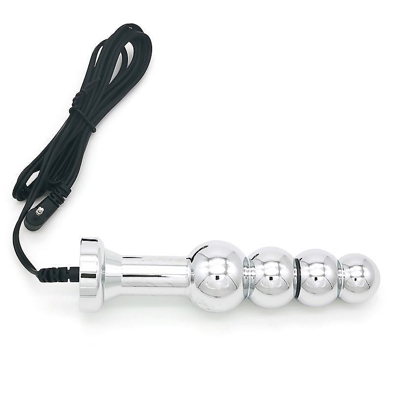 Bipolar Metal Electric Shock Butt Plug by BDStyle - Electro Sex