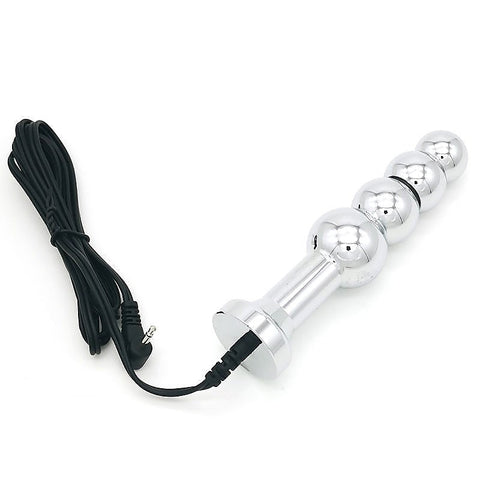 Bipolar Metal Electric Shock Butt Plug by BDStyle - Electro Sex