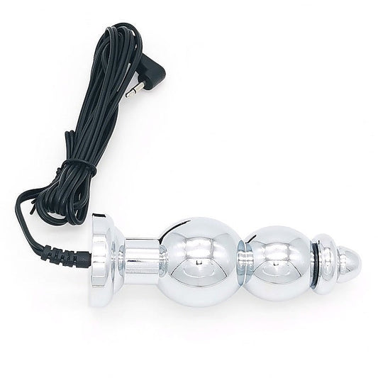 Bipolar Metal Electric Shock Butt Plug - G - Electro Sex