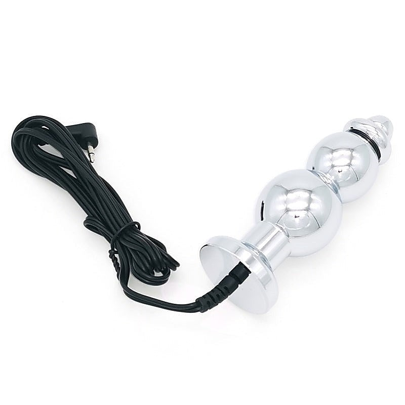 Bipolar Metal Electric Shock Butt Plug by BDStyle - Electro Sex