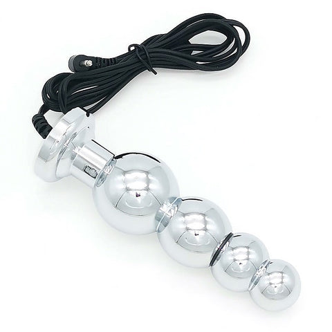 Bipolar Metal Electric Shock Butt Plug by BDStyle - Electro Sex