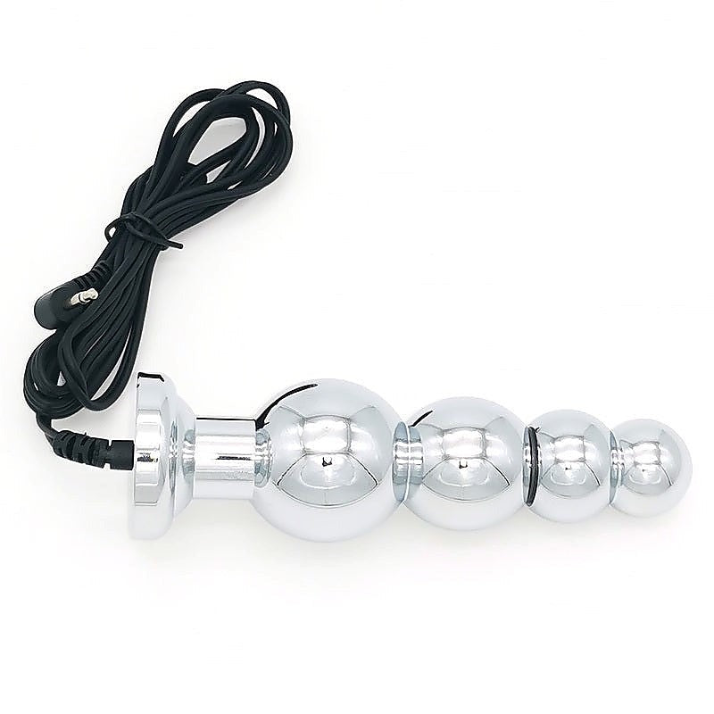 Bipolar Metal Electric Shock Butt Plug by BDStyle - Electro Sex
