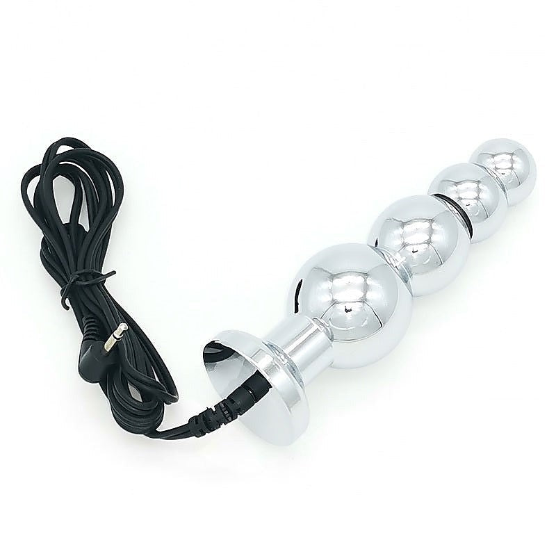 Bipolar Metal Electric Shock Butt Plug by BDStyle - Electro Sex