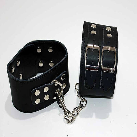 Leather Wrist/Ankle Restraints Studs by BDStyle - Cuffs and Restraints