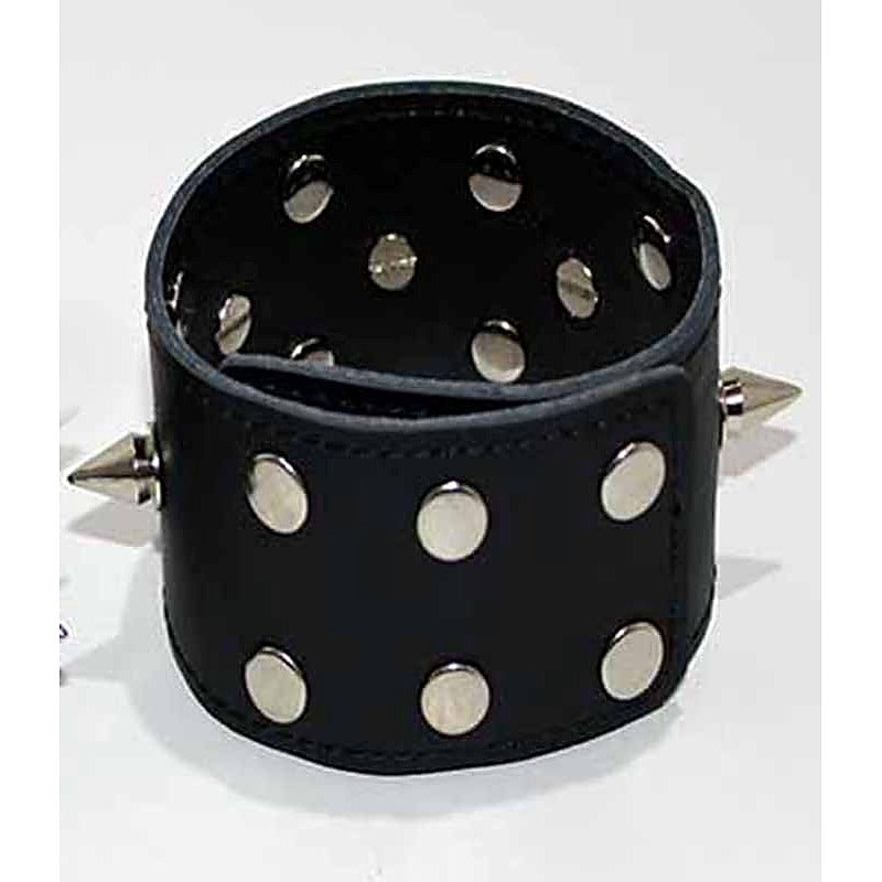 Spiked Leather Ankle Cuffs With Studs by BDStyle - Collars and Leads