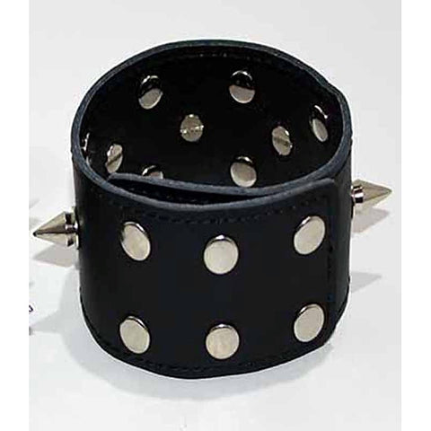 Spiked Leather Ankle Cuffs With Studs by BDStyle - Collars and Leads