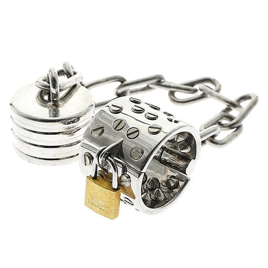 Kali's Teeth with 4 Rows Scrotum Pendant - Male Chastity