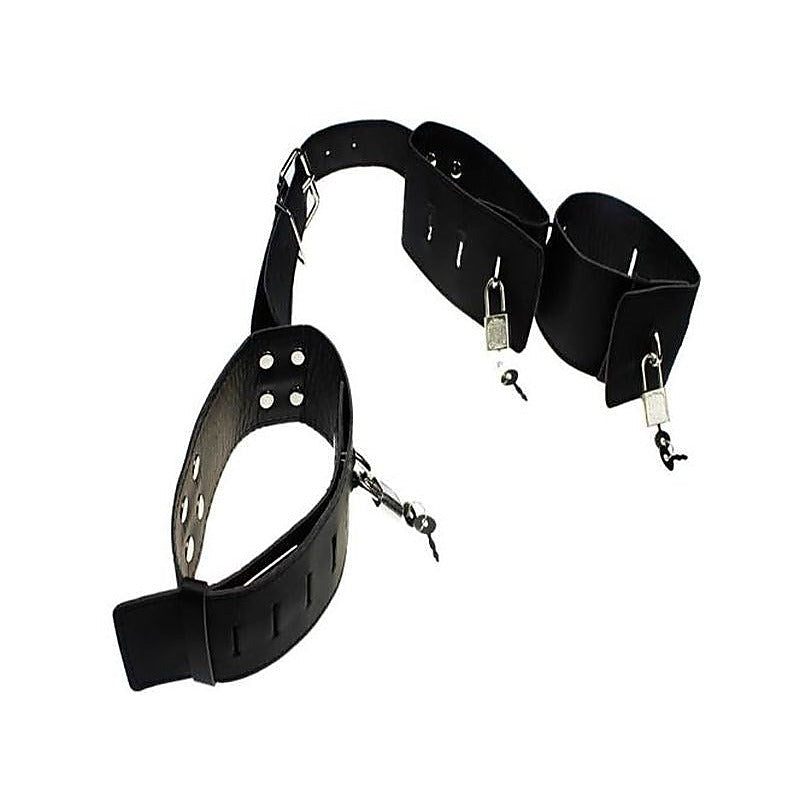 BDSM Gear Leather Cuffs & Collar by BDStyle - Cuffs and Restraints