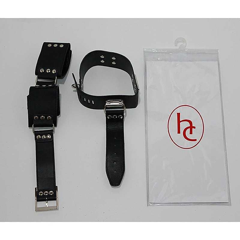 BDSM Gear Leather Cuffs & Collar by BDStyle - Cuffs and Restraints