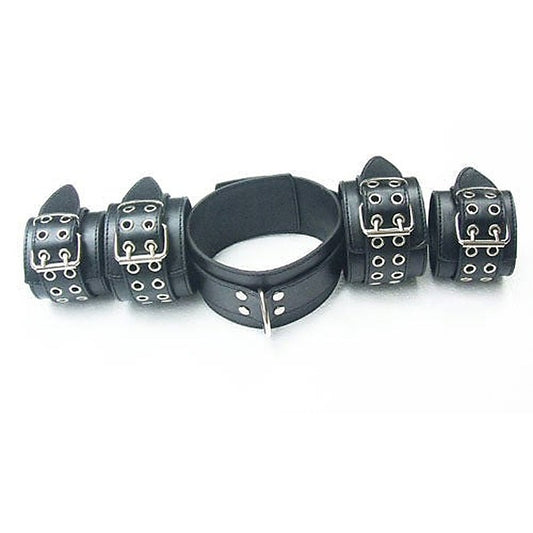 LiberatorBound Heavy Duty Collar with Ankle & Wrist Cuffs