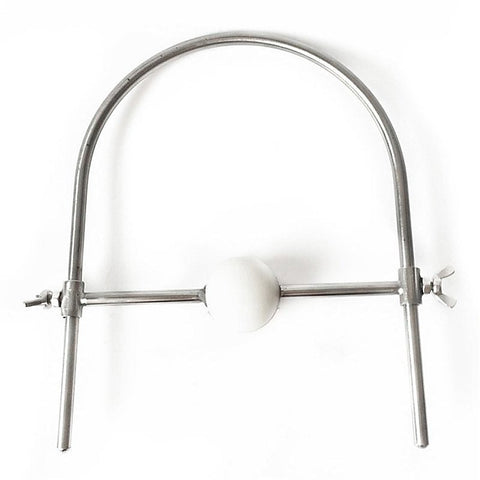 Silicone Ball Gag Stainless Steel Harness - Bondage Gags and Bits